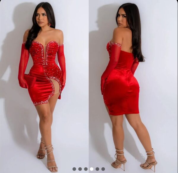 robe de soire rouge